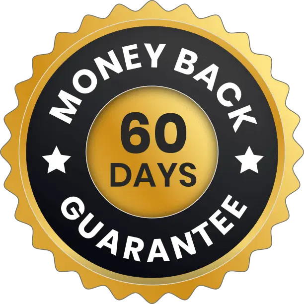 Synaptril 60 day money back guarantee badge